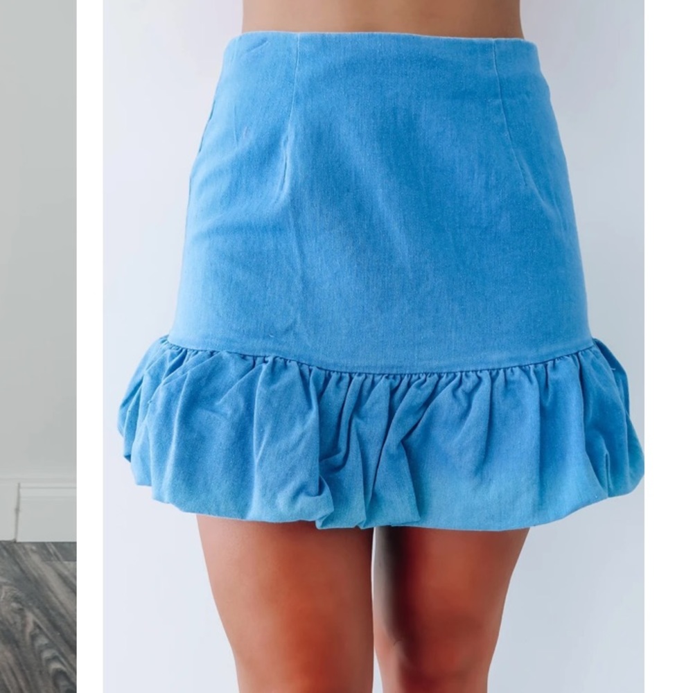 chambray skirt